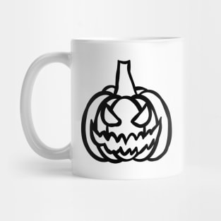 Scary Creepy Pumpkin Mug